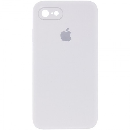 Чехол Silicone Case Square Full Camera Protective (AA) для Apple iPhone 7 / 8 / SE (2020) (4.7'') Белый (9662)