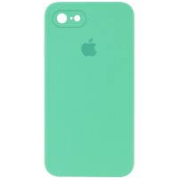 Чехол Silicone Case Square Full Camera Protective (AA) для Apple iPhone 7 / 8 / SE (2020) (4.7'') Зелёный (9667)