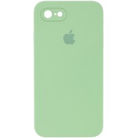 Чехол Silicone Case Square Full Camera Protective (AA) для Apple iPhone 7 / 8 / SE (2020) (4.7'') Мятный (9653)