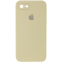 Чехол Silicone Case Square Full Camera Protective (AA) для Apple iPhone 7 / 8 / SE (2020) (4.7'') Желтый (9674)