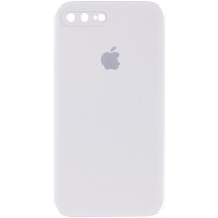 Чехол Silicone Case Square Full Camera Protective (AA) для Apple iPhone 7 plus / 8 plus (5.5'') Білий (9695)