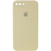 Чехол Silicone Case Square Full Camera Protective (AA) для Apple iPhone 7 plus / 8 plus (5.5'') Жовтий (9694)