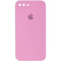 Чехол Silicone Case Square Full Camera Protective (AA) для Apple iPhone 7 plus / 8 plus (5.5'') Рожевий (9699)