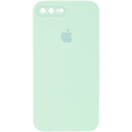 Чехол Silicone Case Square Full Camera Protective (AA) для Apple iPhone 7 plus / 8 plus (5.5'') Бирюзовый (9697)