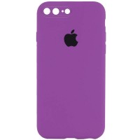 Чохол Silicone Case Square Full Camera Protective (AA) для Apple iPhone 7 plus / 8 plus (5.5'') Фіолетовий (35068)