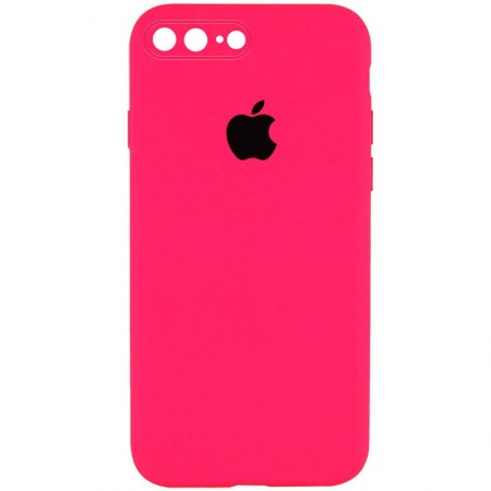 Чохол Silicone Case Square Full Camera Protective (AA) для Apple iPhone 7 plus / 8 plus (5.5'') Рожевий (35067)