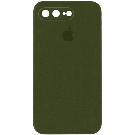 Чохол Silicone Case Square Full Camera Protective (AA) для Apple iPhone 7 plus / 8 plus (5.5'') Зелений (36773)
