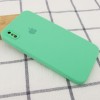 Чехол Silicone Case Square Full Camera Protective (AA) для Apple iPhone XS (5.8'') Зелений (9717)