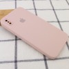 Чехол Silicone Case Square Full Camera Protective (AA) для Apple iPhone XS (5.8'') Рожевий (9709)