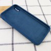 Чехол Silicone Case Square Full Camera Protective (AA) для Apple iPhone XS (5.8'') Синій (9711)