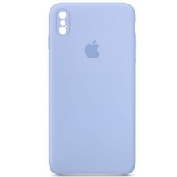 Чохол Silicone Case Square Full Camera Protective (AA) для Apple iPhone XS (5.8'') Голубой (35069)
