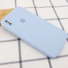 Чехол Silicone Case Square Full Camera Protective (AA) для Apple iPhone XS (5.8'') Блакитний (9721)