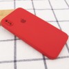 Чехол Silicone Case Square Full Camera Protective (AA) для Apple iPhone XS (5.8'') Червоний (9722)
