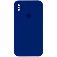 Чохол Silicone Case Square Full Camera Protective (AA) для Apple iPhone XS (5.8'') Синій (35075)
