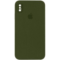 Чохол Silicone Case Square Full Camera Protective (AA) для Apple iPhone XS (5.8'') Зелений (35074)