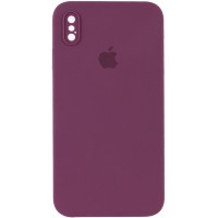 Чехол Silicone Case Square Full Camera Protective (AA) для Apple iPhone XS Max (6.5'') Червоний (9753)