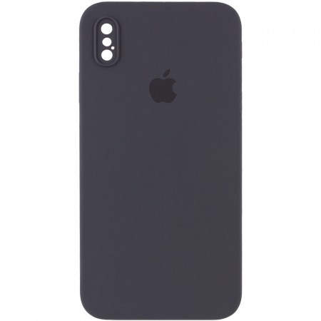 Чехол Silicone Case Square Full Camera Protective (AA) для Apple iPhone XS Max (6.5'') Серый (9747)
