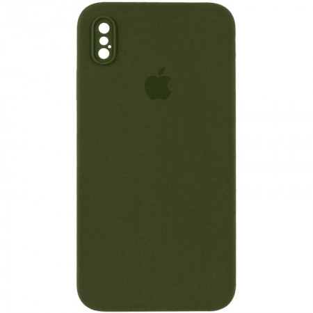 Чохол Silicone Case Square Full Camera Protective (AA) для Apple iPhone XS Max (6.5'') Зелёный (36472)