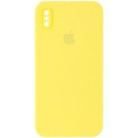 Чохол Silicone Case Square Full Camera Protective (AA) для Apple iPhone XS Max (6.5'') Желтый (41262)