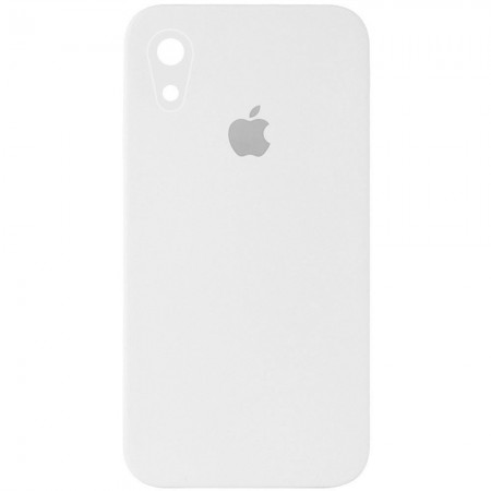 Чехол Silicone Case Square Full Camera Protective (AA) для Apple iPhone XR (6.1'') Білий (17211)