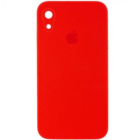 Чехол Silicone Case Square Full Camera Protective (AA) для Apple iPhone XR (6.1'') Красный (9726)