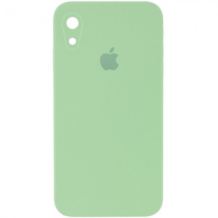 Чехол Silicone Case Square Full Camera Protective (AA) для Apple iPhone XR (6.1'') Мятный (9728)