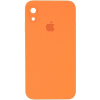 Чехол Silicone Case Square Full Camera Protective (AA) для Apple iPhone XR (6.1'') Помаранчевий (9729)