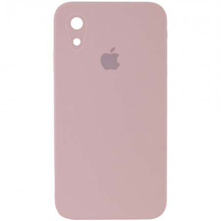 Чехол Silicone Case Square Full Camera Protective (AA) для Apple iPhone XR (6.1'') Розовый (17209)