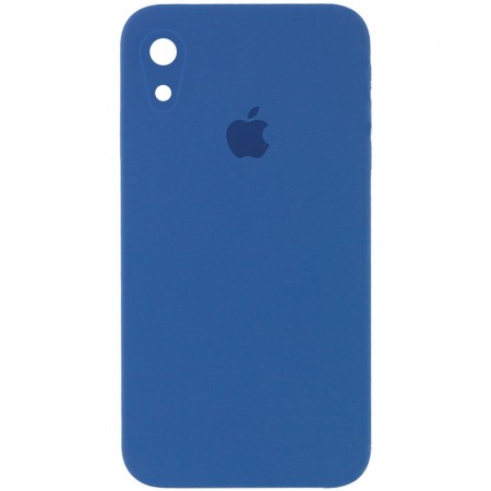 Чехол Silicone Case Square Full Camera Protective (AA) для Apple iPhone XR (6.1'') Синий (9732)