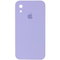 Чехол Silicone Case Square Full Camera Protective (AA) для Apple iPhone XR (6.1'') Бузковий (17210)