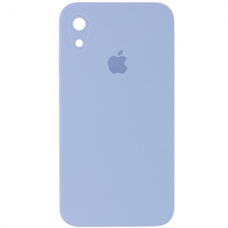 Чехол Silicone Case Square Full Camera Protective (AA) для Apple iPhone XR (6.1'') Блакитний (9736)