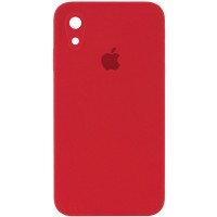 Чехол Silicone Case Square Full Camera Protective (AA) для Apple iPhone XR (6.1'') Червоний (9737)
