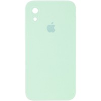 Чехол Silicone Case Square Full Camera Protective (AA) для Apple iPhone XR (6.1'') Бірюзовий (9735)