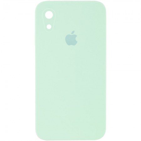 Чехол Silicone Case Square Full Camera Protective (AA) для Apple iPhone XR (6.1'') Бірюзовий (9735)