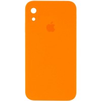 Чехол Silicone Case Square Full Camera Protective (AA) для Apple iPhone XR (6.1'') Помаранчевий (9738)