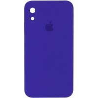 Чехол Silicone Case Square Full Camera Protective (AA) для Apple iPhone XR (6.1'') Фіолетовий (9741)