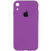 Чохол Silicone Case Square Full Camera Protective (AA) для Apple iPhone XR (6.1'') Фіолетовий (36776)