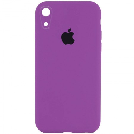 Чохол Silicone Case Square Full Camera Protective (AA) для Apple iPhone XR (6.1'') Фиолетовый (36776)