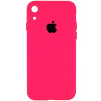 Чохол Silicone Case Square Full Camera Protective (AA) для Apple iPhone XR (6.1'') Рожевий (36775)