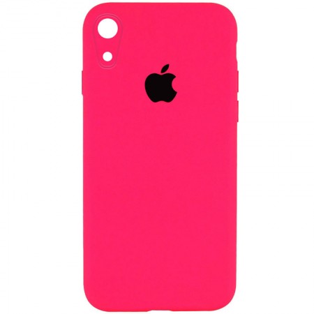 Чохол Silicone Case Square Full Camera Protective (AA) для Apple iPhone XR (6.1'') Розовый (36775)