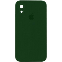 Чехол Silicone Case Square Full Camera Protective (AA) для Apple iPhone XR (6.1'') Зелений (17416)