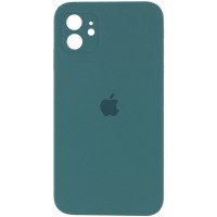 Чехол Silicone Case Square Full Camera Protective (AA) для Apple iPhone 11 (6.1'') Зелений (9773)