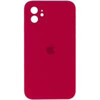Чехол Silicone Case Square Full Camera Protective (AA) для Apple iPhone 11 (6.1'') Червоний (17218)