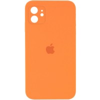 Чехол Silicone Case Square Full Camera Protective (AA) для Apple iPhone 11 (6.1'') Помаранчевий (9776)
