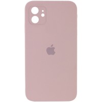 Чехол Silicone Case Square Full Camera Protective (AA) для Apple iPhone 11 (6.1'') Рожевий (17219)