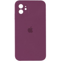 Чехол Silicone Case Square Full Camera Protective (AA) для Apple iPhone 11 (6.1'') Червоний (9771)