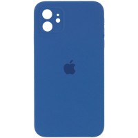 Чехол Silicone Case Square Full Camera Protective (AA) для Apple iPhone 11 (6.1'') Синій (9770)