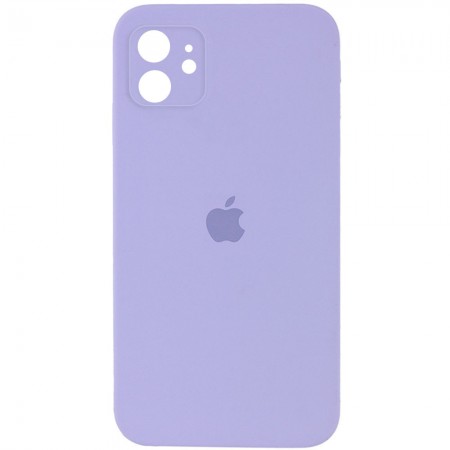 Чехол Silicone Case Square Full Camera Protective (AA) для Apple iPhone 11 (6.1'') Сиреневый (17212)