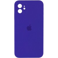 Чехол Silicone Case Square Full Camera Protective (AA) для Apple iPhone 11 (6.1'') Фіолетовий (9780)