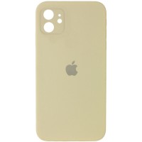 Чехол Silicone Case Square Full Camera Protective (AA) для Apple iPhone 11 (6.1'') Жовтий (9783)
